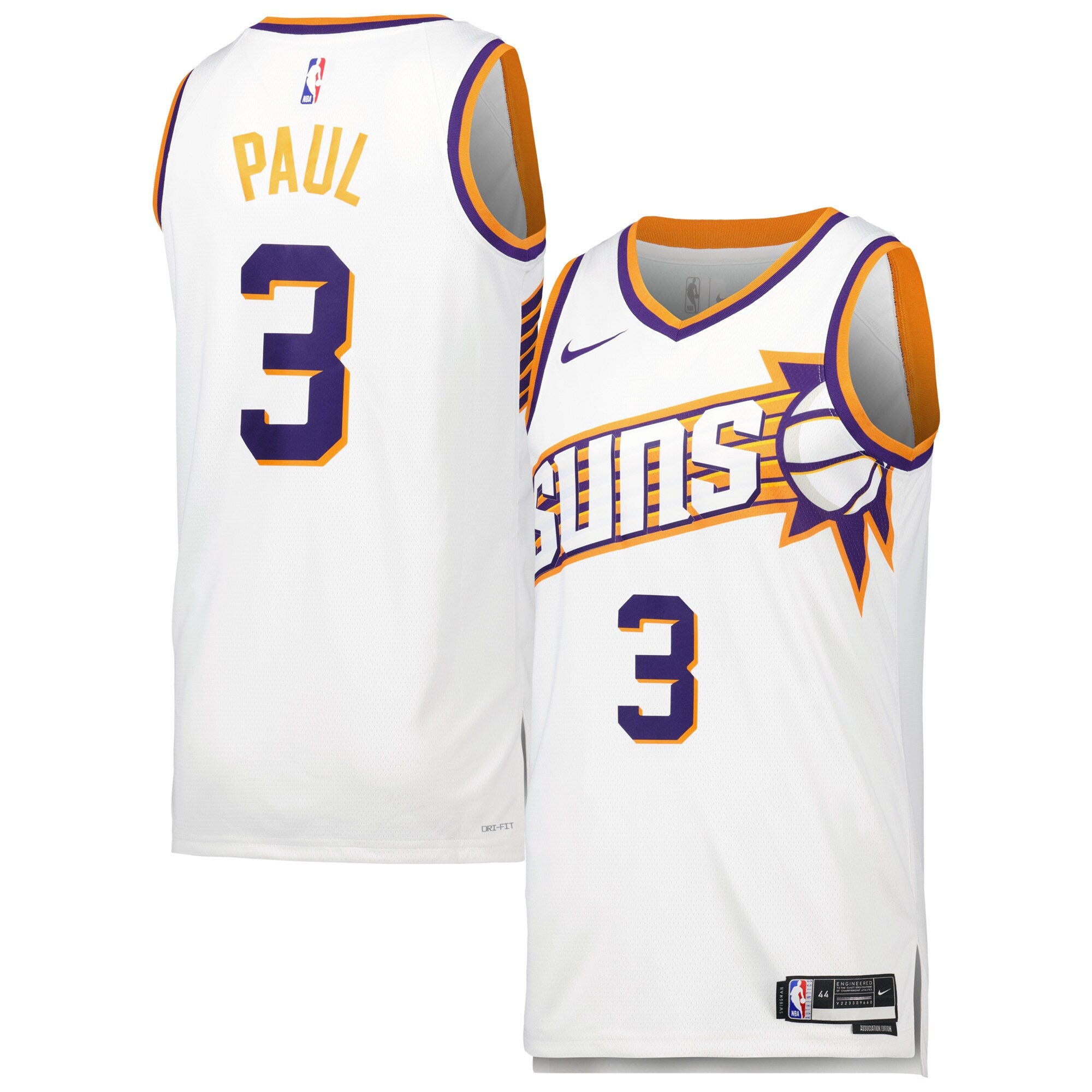 Chris Paul Phoenix Suns Nike Unisex Swingman Jersey - Icon Edition - Purple/White - Image 5