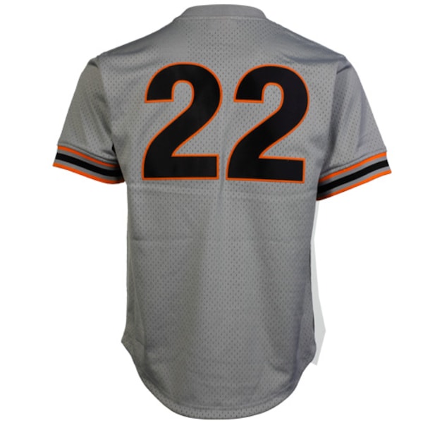 Will Clark San Francisco Giants 1989 Authentic Cooperstown Collection Batting Practice Jersey - Gray - Image 3