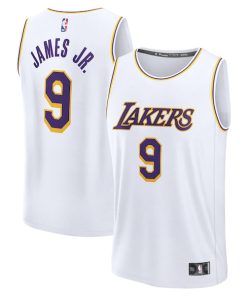 Bronny James Los Angeles Lakers  Fast Break Replica Player Jersey - Association Edition - White
