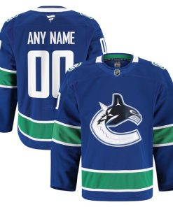 Alternative view of Vancouver Canucks  Home Authentic Pro Custom Jersey - Blue