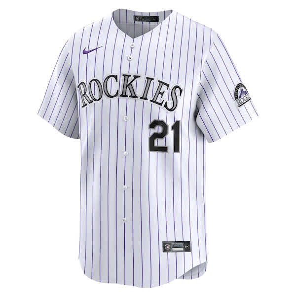 Kyle Freeland Colorado Rockies Nike Home Limited Player Jersey - White - Image 2