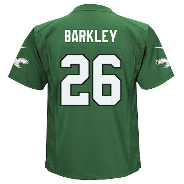 Saquon Barkley Philadelphia Eagles Nike Preschool Alternate Player Game Jersey - Kelly Green/Green - Image 4