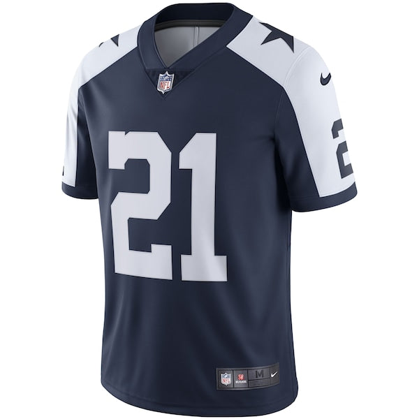 Ezekiel Elliott Dallas Cowboys Nike Alternate Vapor Limited Jersey - Navy/White - Image 3