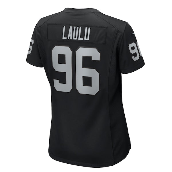 Jonah Laulu Las Vegas Raiders Nike Women's Game Jersey - Black - Image 4