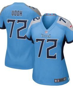Olisaemeka Udoh Tennessee Titans Nike Women's Team Game Jersey -  Light Blue