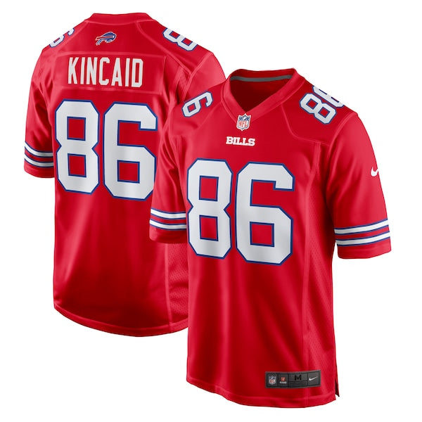 Dalton Kincaid Buffalo Bills Nike Alternate Game Jersey - Red/White - Image 2