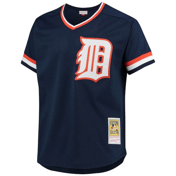 Alan Trammell Detroit Tigers 1984 Authentic Cooperstown Collection Mesh Batting Practice Jersey - Navy - Image 2