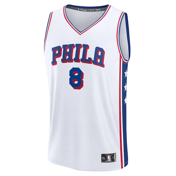 Paul George Philadelphia 76ers Fast Break Replica Player Jersey - Association Edition - White - Image 2