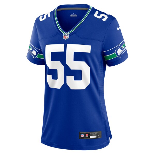 Brian Bosworth Seattle Seahawks Nike Women's Throwback Retired Player Game Jersey - Royal/Navy - Image 3