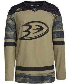 Alternative view of Anaheim Ducks adidas Military Appreciation Team Authentic Practice Jersey - Camo