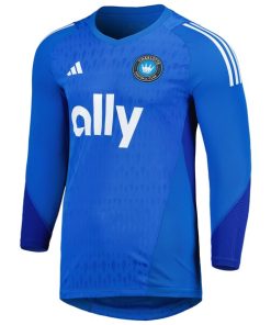 Alternative view of Charlotte FC adidas 2023 Goalkeeper Long Sleeve Replica Jersey - Blue