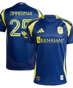 Walker Zimmerman Nashville SC adidas 2025 The Heart Of Nashville Kit Authentic Player Jersey - Navy