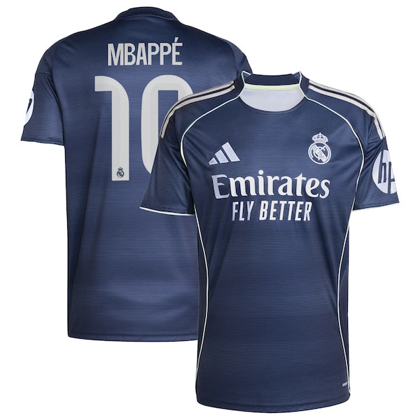 Kylian Mbapp¨¦ Los Merengues adidas 2025/26 Away Replica Player Jersey - Blue/White