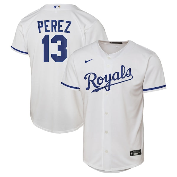 Salvador Perez Kansas City Royals Nike Youth Home Replica Jersey - White