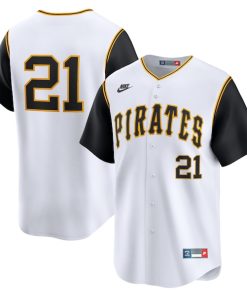 Roberto Clemente Pittsburgh Pirates Nike Cooperstown Collection Limited Jersey - White/Gray