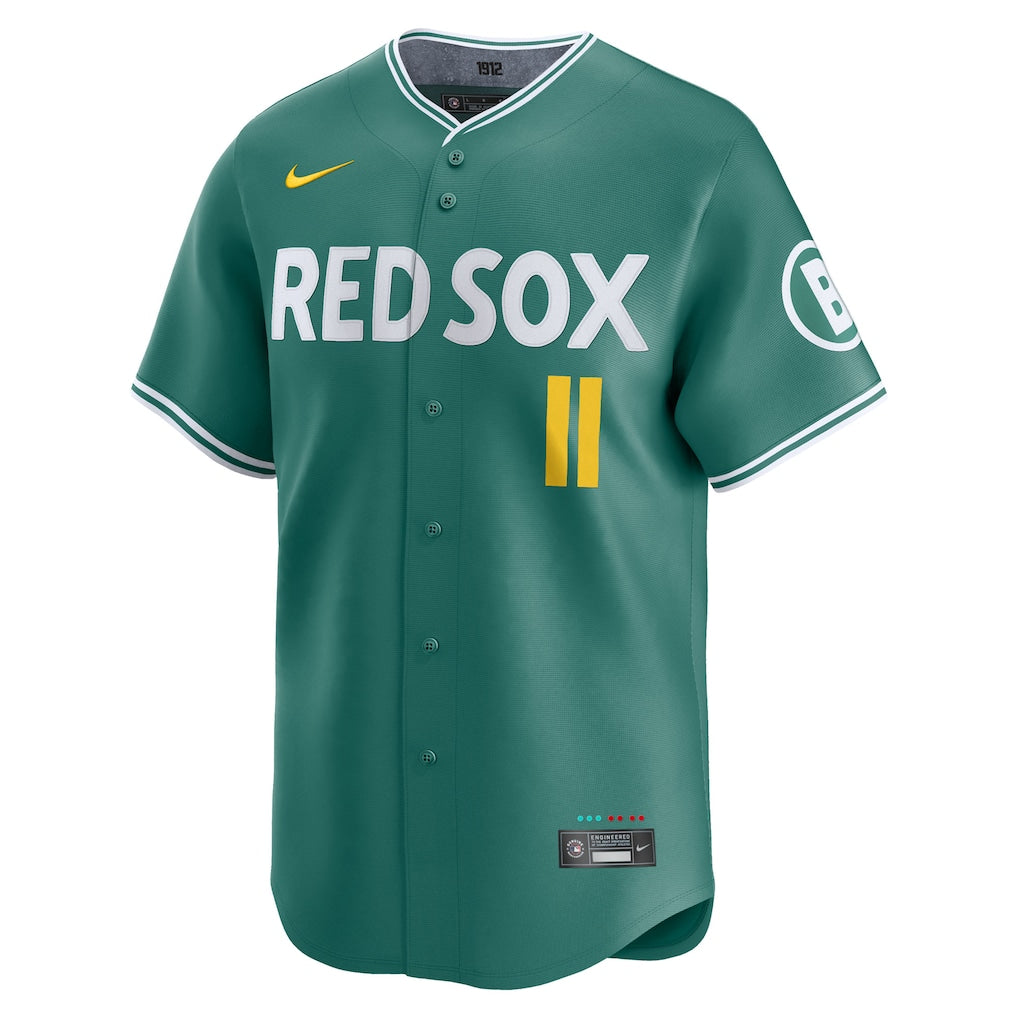 Rafael Devers Boston Red Sox Nike 2025 City Connect Limited Player Jersey - Green - Image 3