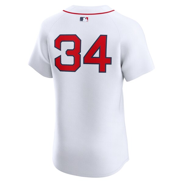 David Ortiz Boston Red Sox Nike Home Elite Jersey - White - Image 3