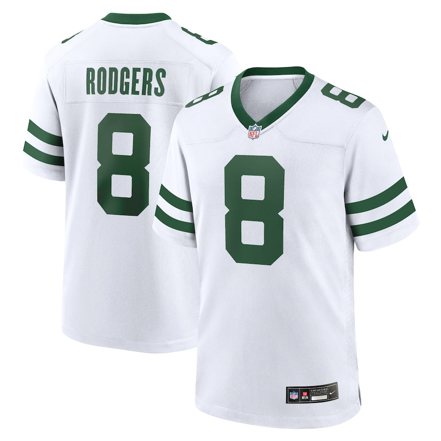 Aaron Rodgers New York Jets Nike Youth Game Jersey - Black/Green/White - Image 8