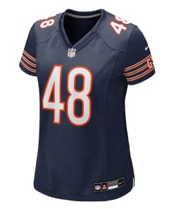 Alternative view of D'Marco Jackson Chicago Bears Nike Women's Team Game Jersey -  Navy