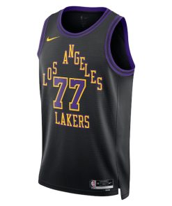 Alternative view of Luka Don?i? Los Angeles Lakers Nike Unisex 2025/26 Swingman Jersey - Black - City Edition