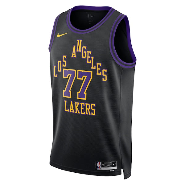 Luka Don?i? Los Angeles Lakers Nike Unisex 2025/26 Swingman Jersey - Black - City Edition - Image 2