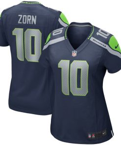 Alternative view of Jim Zorn Seattle Seahawks Nike Women's Game Retired Player Jersey - College Navy/Royal