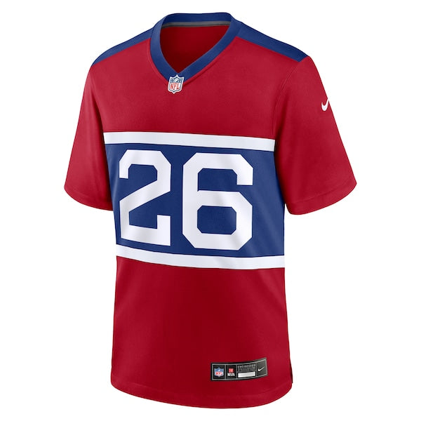 Devin Singletary New York Giants Nike Alternate Player Game Jersey - Century Red - Image 2