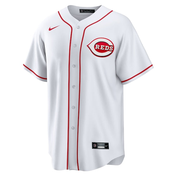 Cincinnati Reds Nike Home Blank Replica Jersey - White - Image 2