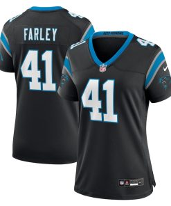 Matthias Farley Carolina Panthers Nike Women's  Game Jersey -  Black