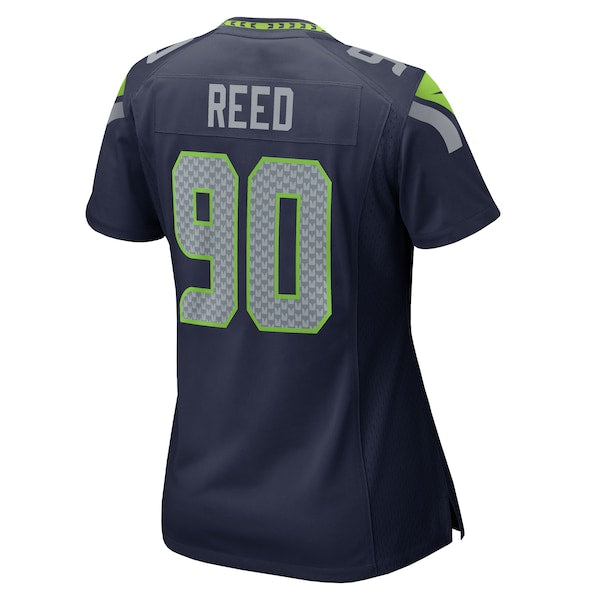 Jarran Reed Seattle Seahawks Nike Women's Team Game Jersey - College Navy - Image 4