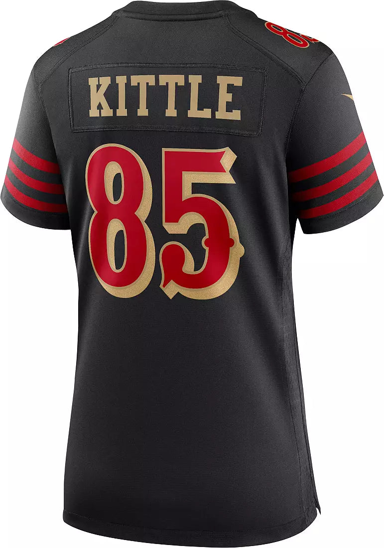 Women's George Kittle San Francisco 49ers Nike 2025 RIVALRIES Game Jersey - Black - Image 3