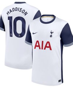 Alternative view of James Maddison Tottenham Hotspur Nike 2024/25 Home Replica Player Jersey - White