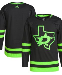Dallas Stars adidas Men's Alternate Primegreen Authentic Jersey - Black