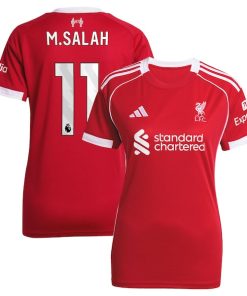 Mohamed Salah Liverpool adidas Women's 2025/26 Home Replica Jersey - Red