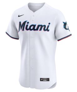 Alternative view of Avisail Garcia Miami Marlins Nike Home Elite Player Jersey - White