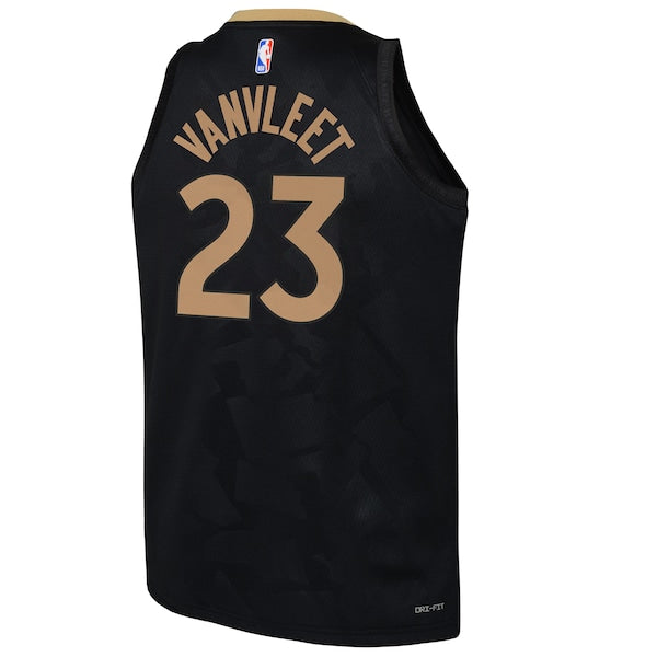 Fred VanVleet Toronto Raptors Nike Youth 2022/23 Swingman Jersey - City Edition - Black - Image 3