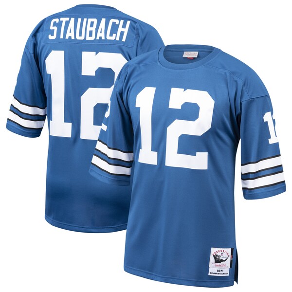 Roger Staubach Dallas Cowboys 1971 Authentic Jersey - Navy - Image 2