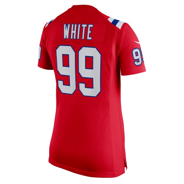 Keion White New England Patriots Nike Women's Alternate Team Game Jersey - Red/Navy/White - Image 7
