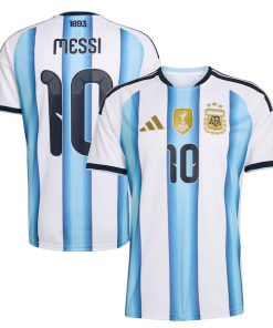 Lionel Messi Argentina National Team adidas FIFA x World Cup 2022 Winners Home Replica Jersey - White