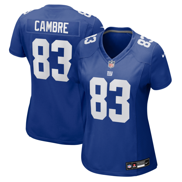 Dalen Cambre New York Giants Nike Women's Team Game Jersey - Royal