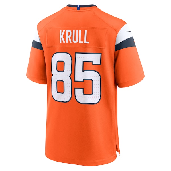 Lucas Krull Denver Broncos Nike Team Game Jersey - Orange - Image 4