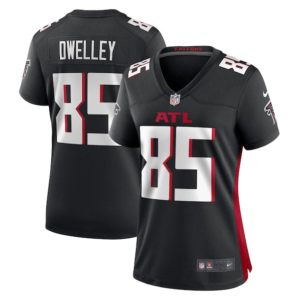 Ross Dwelley Atlanta Falcons Nike Women's Game Jersey - Black - Image 2