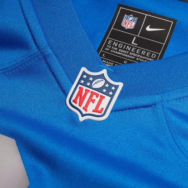 Sam LaPorta Detroit Lions Nike Alternate Game Jersey - Blue - Image 4