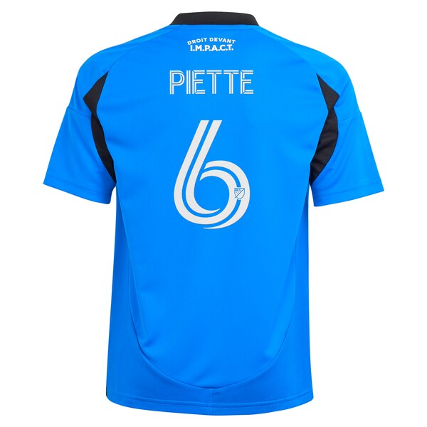Samuel Piette CF Montreal adidas Youth 2025 Montr¨¦al Original Replica Player Jersey - Blue - Image 3