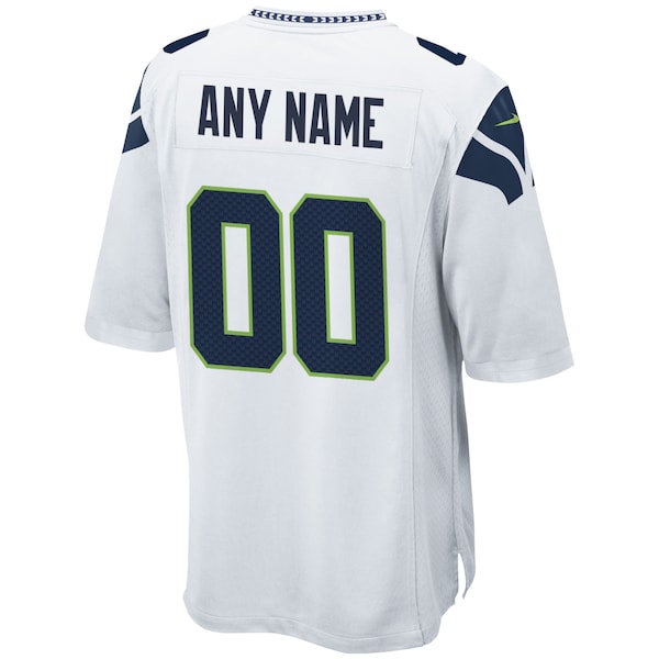 Seattle Seahawks Nike Custom Game Jersey - White - Image 3