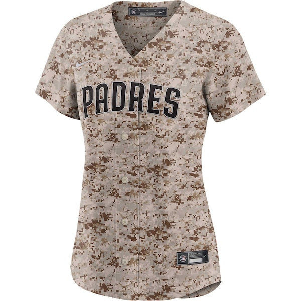 San Diego Padres Nike Women's USMC Alternate Replica Team Jersey - Camo - Image 2