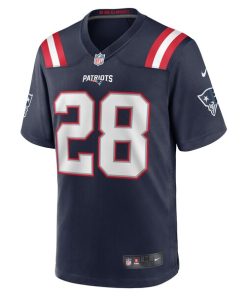 Alternative view of Ameer Speed New England Patriots Nike Team Game Jersey -  Navy