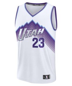 Alternative view of Lauri Markkanen Utah Jazz  Fast Break Replica Jersey - Association Edition - White