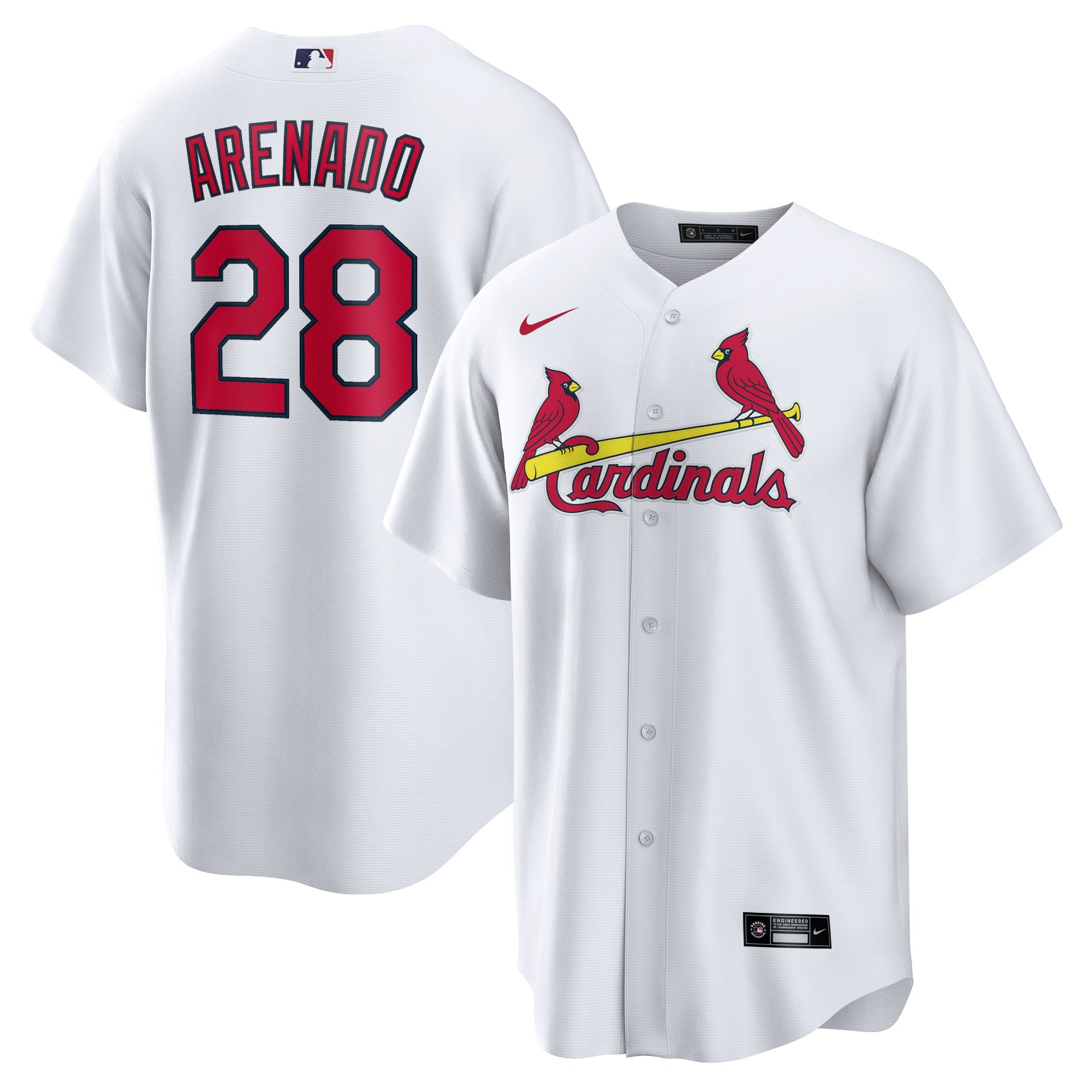 Nolan Arenado St. Louis Cardinals Nike Alternate Official Replica Player Jersey - Cream/Light Blue/Red/White - Image 10