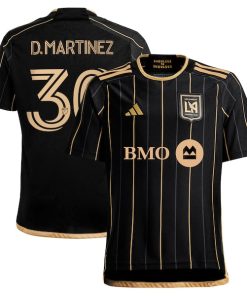 David Martinez LAFC adidas Youth 2024 Primary Replica Player Jersey - Black
